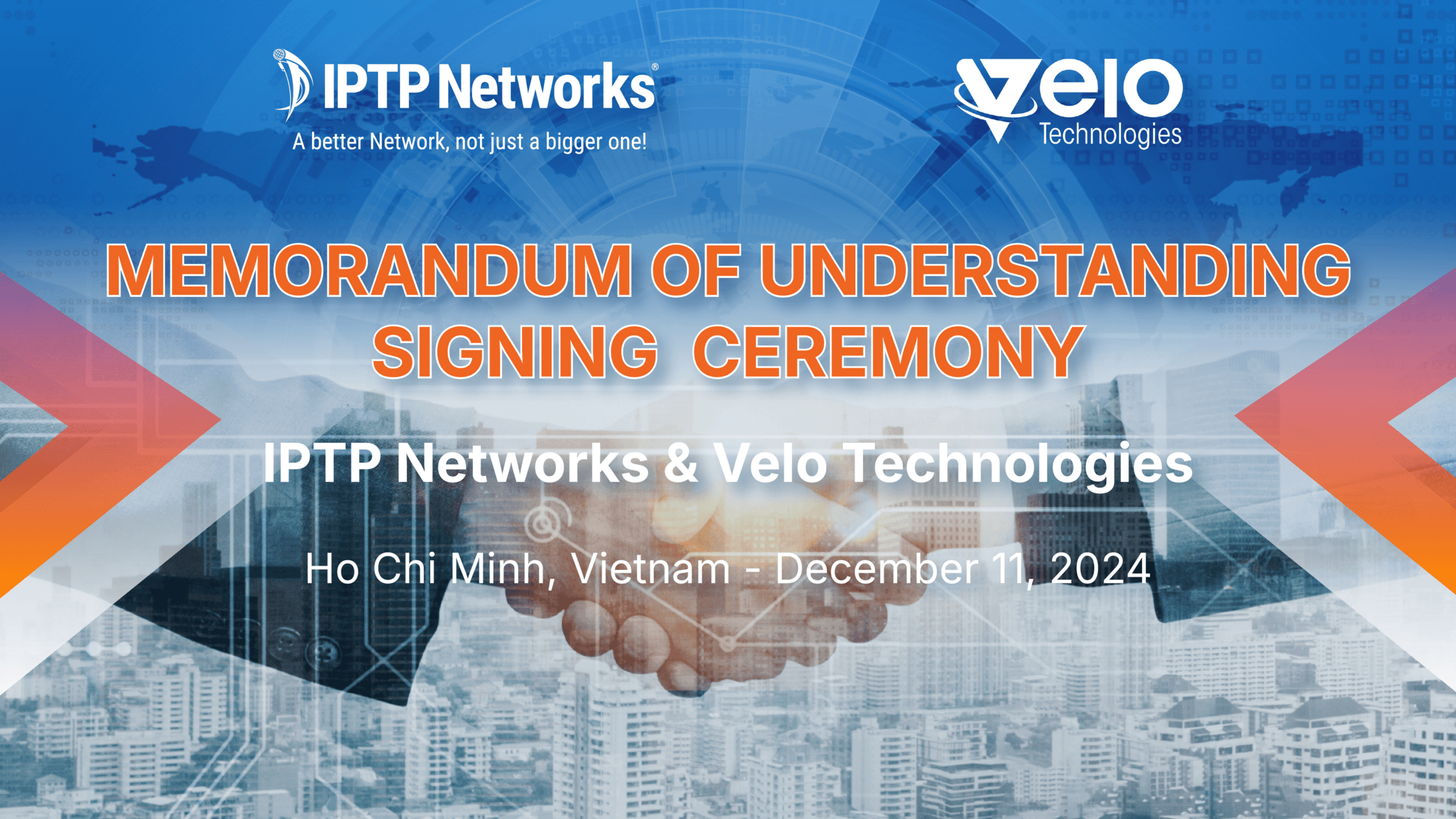 IPTP Networks and Velo Technologies Forge a Strategic Partnership